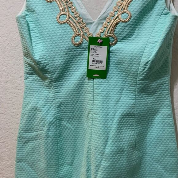 Lilly Pulitzer Bentely V Neck Dress 2 NWT Blue - Picture 8 of 12